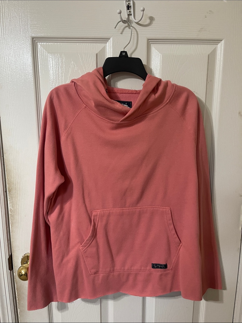 Women's Pink Cowl Neck Pullover Sweater